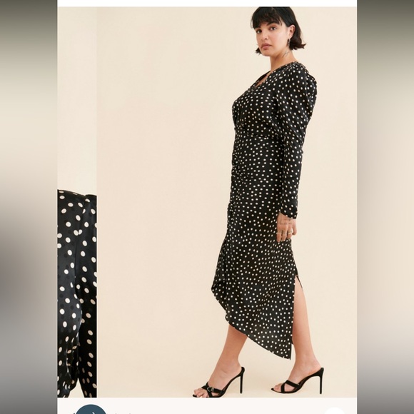 Ronny Kobo Collection Black and White Polka Dot Dress - Picture 3 of 9